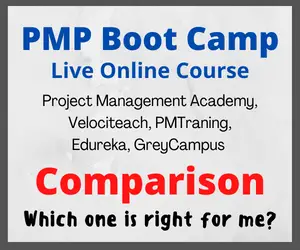 Best PMP Boot Camp online comparison