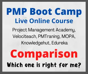 PMP boot camp training comparison