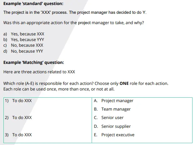 PRINCE2 Practitioner Exam Questions