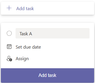 Microsoft Planner - Add New Task