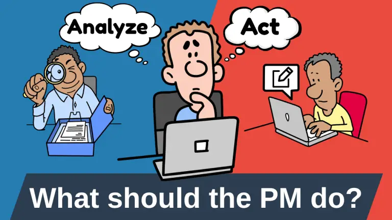 What should the project manager do